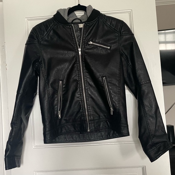 H&M Jackets & Coats Hm Big Boy Leather Jacket Poshmark